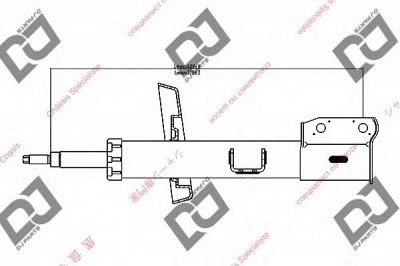DJ PARTS ds1403gs -  Амортизатор